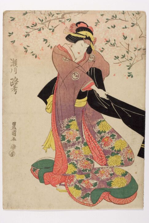 Segawa Rokô Kikunojô III in an unidentified female role University