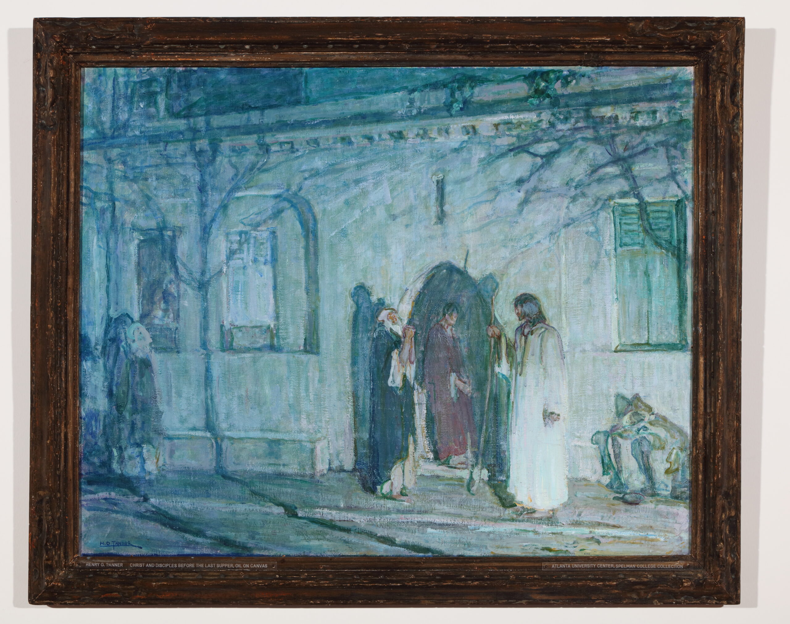 Henry Ossawa Tanner (1859 - 1969), Christ and His Disciples Before the Last Supper, 1908-1909, oil on canvas, 36 1/2 x 30 1/8 in. Spelman College Museum of Fine Art. Gift of Catherine and Chauncey Waddell.