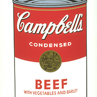 Campbell's Soup I, Beef by Andy Warhol