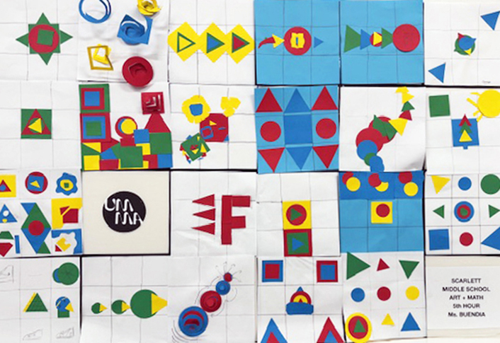 Artwork by Scarlett Middle School Students in Ms. Buendia's 5th Hour Class