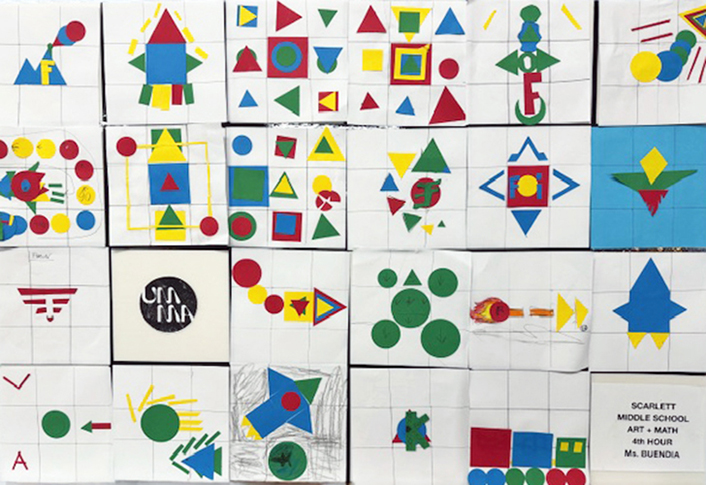 Artwork by Scarlett Middle School Students in Ms. Buendia's 4th Hour Class