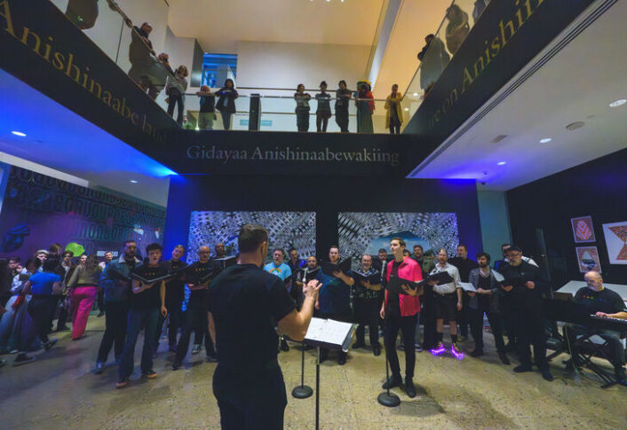 performers and guests enjoy Queer Night at UMMA, part of Feel Good Friday