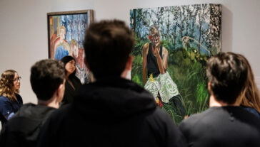 University students visit UMMA on September 25, 2025, joining tours led by David Choberka, Madeline October Wildman, and Julia Laplaca. A study room session was also led by LSA Professor Lisa Makman.