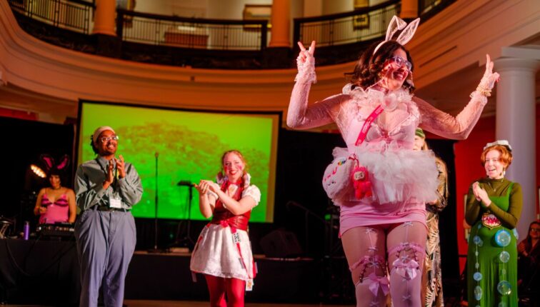 The "Feel Good Friday: Queer Night – Halloween Edition" event took place at UMMA on October 24, 2025. The night featured colorful projections by Venusloc, film screenings with Kris McKinney, performances by Baddie Brooks, Cherriel, and Na Bonsai, mini portrait sessions with Ruby Flwrs, Miranda Kyle, Miriam Uhura, and Yhasmin Wilder, and interactive photo and costume booths hosted by the UMMA Student Advisory Board.