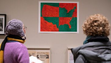 Guests gathered for UMMA’s opening reception of the exhibition, “American Sampler: Activating the Archive” held on Saturday, January 24, 2026.