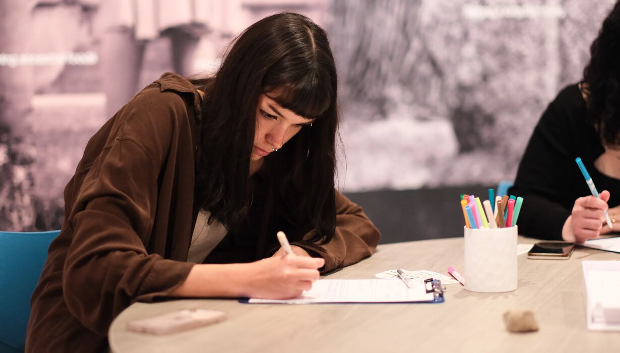 A celebration of UMMA's fall season with exhibition openings of You're Welcome, Hear Me Now, and A Gathering.