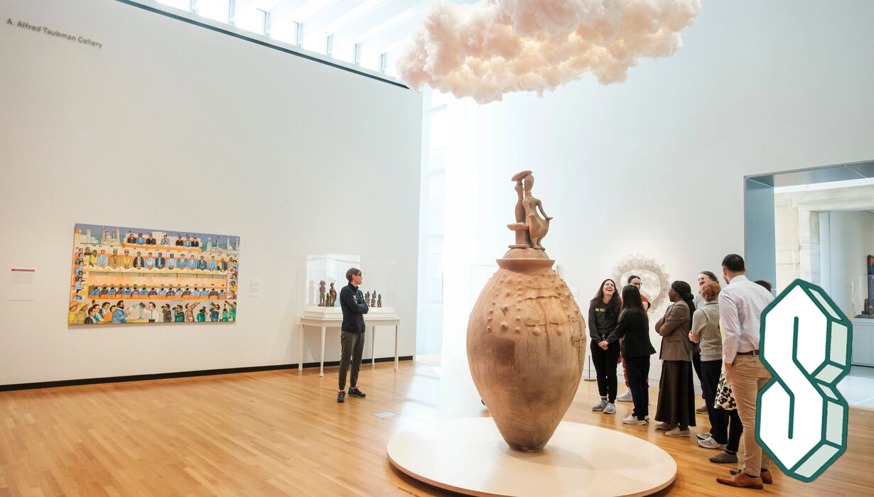 University students visit UMMA on September 25, 2025, joining tours led by David Choberka, Madeline October Wildman, and Julia Laplaca. A study room session was also led by LSA Professor Lisa Makman.