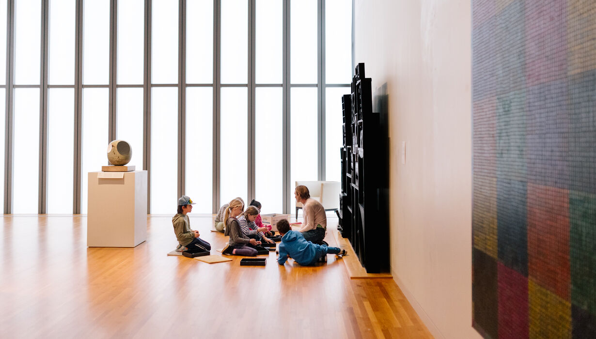 Ypsilanti International Elementary School students engage with art during a field trip to UMMA